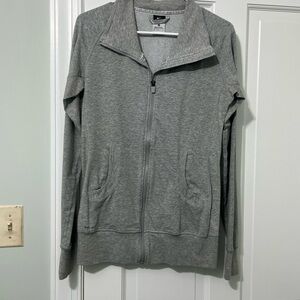 Nike Women's Heather Gray DRI-FIT Zip-Up Jacket